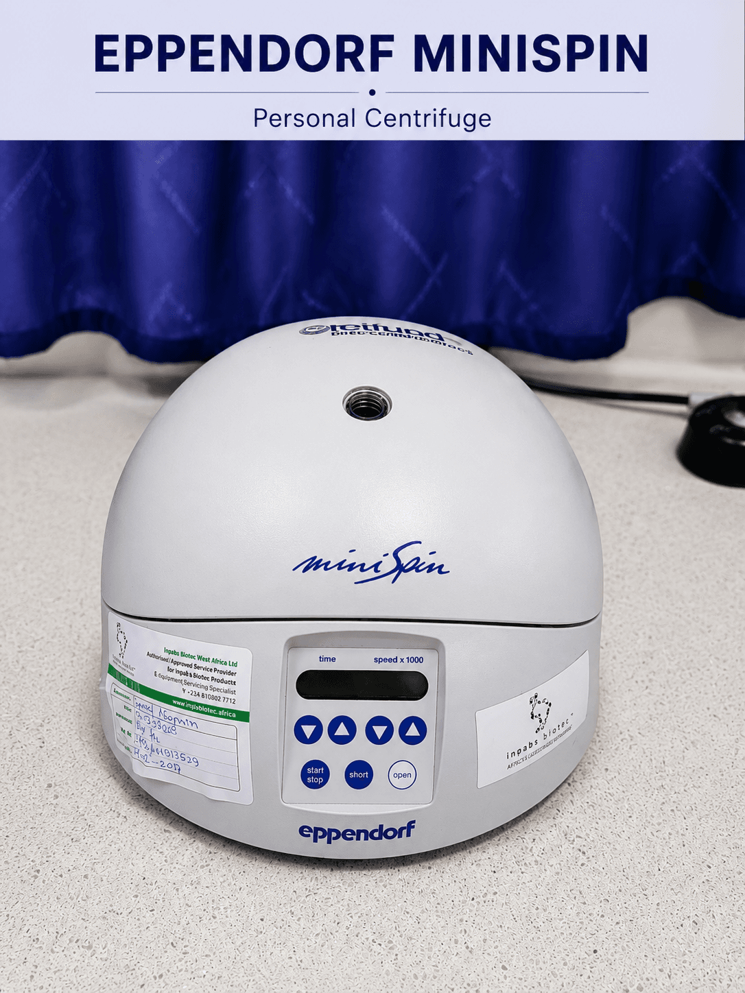 Eppendorf MiniSpin Centrifuge